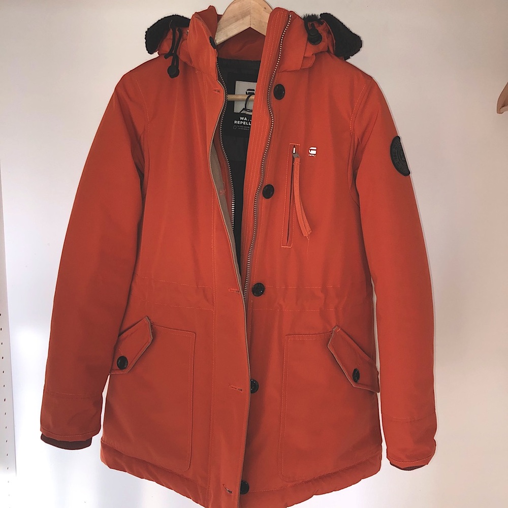 G Star Raw.  New Duty Padded Short Parka. Small